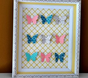 washi tape specimen art, crafts, home decor, Create this easy and colourful art using washi tape and scrapbooking paper