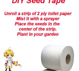 make your own seed tape with toilet paper, gardening, homesteading