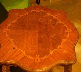 advice on refinished inlaid wood tables