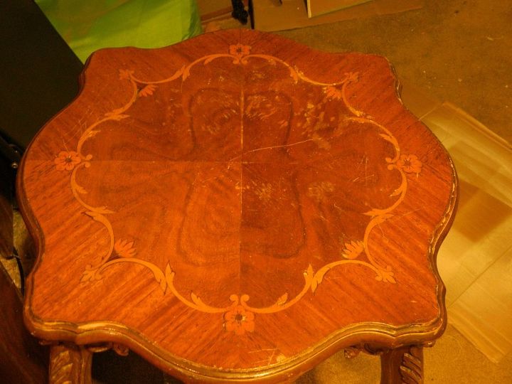 q advice on refinished inlaid wood tables, painted furniture