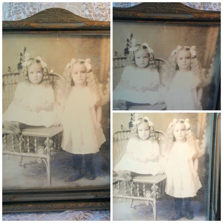 i m needing some help determining the age of this framed photo please, home decor