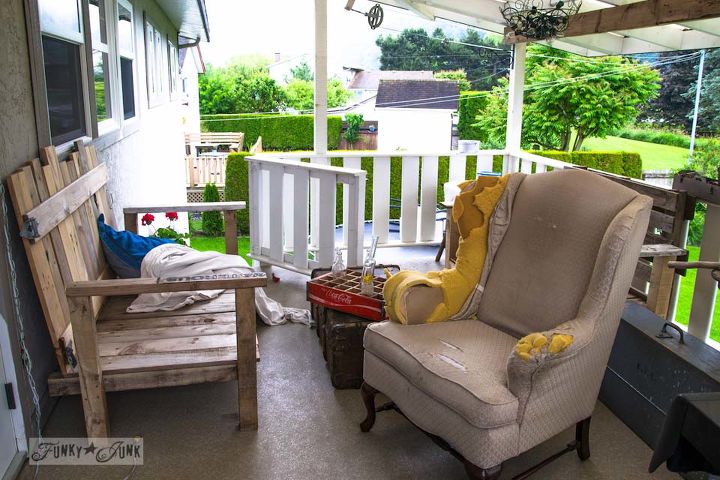from dumping ground to patio again let s visit, outdoor furniture, outdoor living, painted furniture, patio, Welcome So what do you think Yeah this place was overdue for some pretty