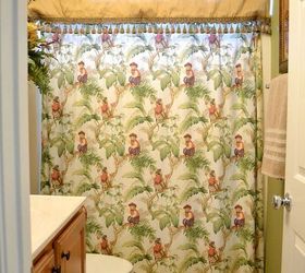 son s revamped bathroom, bathroom ideas, home decor, BEFORE Time to send the monkeys back to the jungle