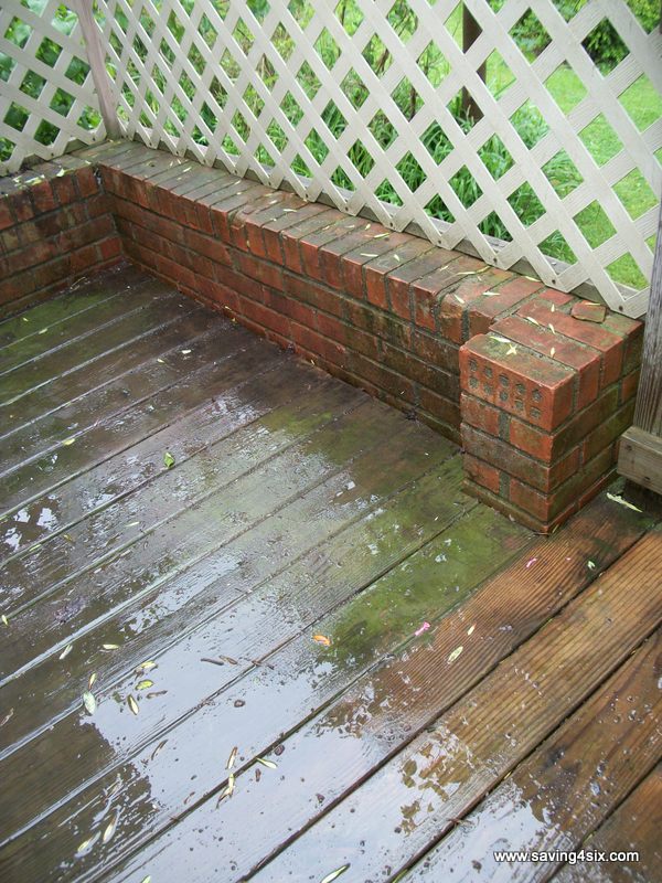 how to clean a deck, cleaning tips, decks, outdoor living, The mildew and dirt had really taken over causing an ugly and somewhat dangerous surface
