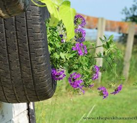 from old tires to upcycled tire planters diy trash to treasure, flowers, gardening, outdoor living, repurposing upcycling