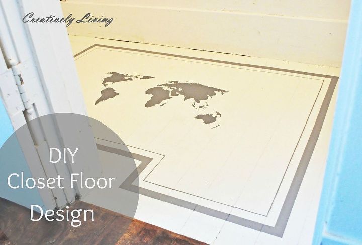 diy closet floor design, closet, flooring, painting