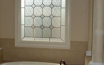 Add the look of a stained glass window with Faux Stained Glass (FSG) by Made in the Shade...Blinds & More!