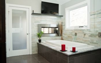Spa Bath & Bedroom Remodel: Two-Sided Fireplace, Infinity Tub + More!