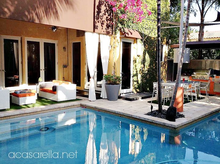 tropical industrial home tour, home decor, outdoor living, pool designs, The highlight of the home is this backyard which is truly another living space