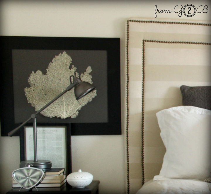 a diyers small space home tour, home decor, How to make sea fan artwork Restoration Hardware knock off