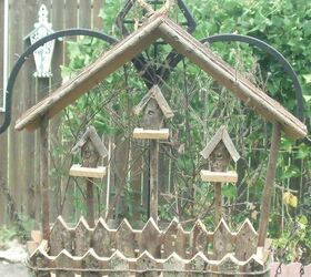 birdhouses, outdoor living, repurposing upcycling