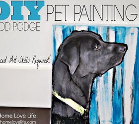 paint your own personalized pet portrait, crafts, decoupage