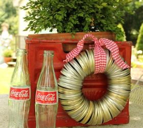 how to make a wreath from canning jar lids, crafts, repurposing upcycling, wreaths
