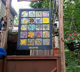 this old window another use, crafts, decks, outdoor living, repurposing upcycling, windows