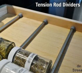 uses for tension rods, cleaning tips, closet, home decor, Save money on custom drawers by using tension rods to create separators