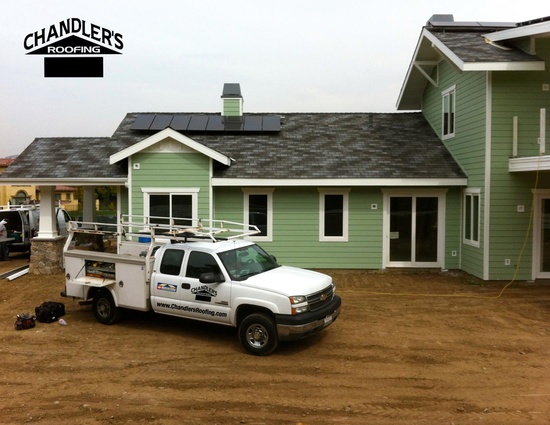 custom new home roof and solar project in orange ca, go green, roofing