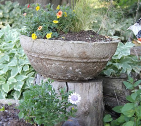 hypertufa planters, concrete masonry, diy, gardening, how to