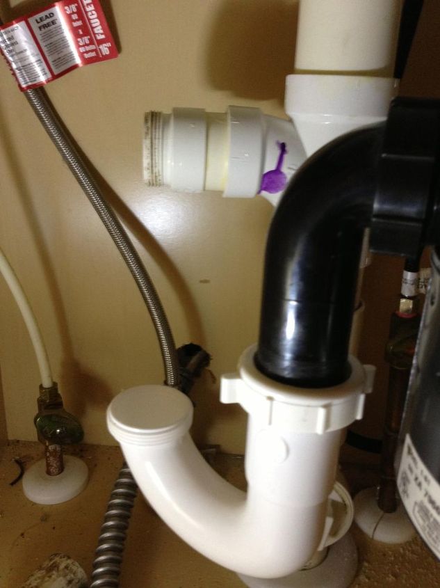 q need kitchen sink plumbing help, home maintenance repairs, how to, kitchen design, plumbing