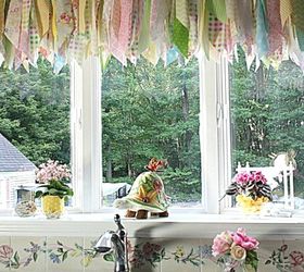 s 13 incredibly useful tension rod ideas you haven t seen yet, crafts, organizing, repurposing upcycling, Add charming decoration to a large window