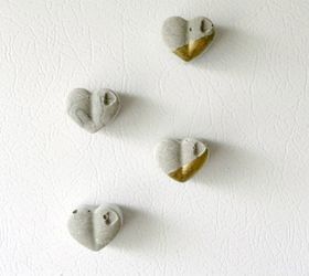diy cement heart magnets, concrete masonry, crafts, seasonal holiday decor, valentines day ideas