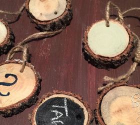 How to Make Wood Slice Tags And/or Napkin Rings!