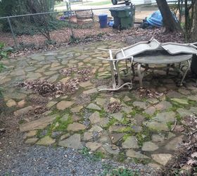 re do on a subpar uneven patio, Done Memorial Day weekend around 5 years ago during a rain storm