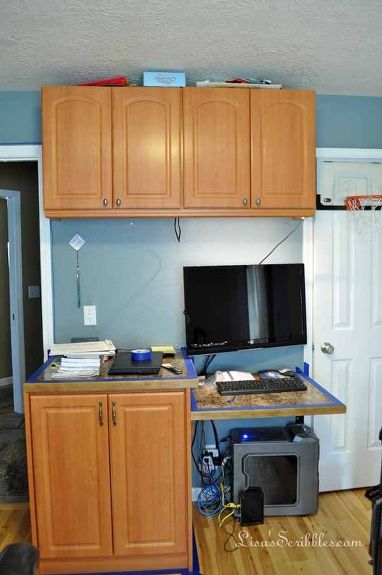 Diy Staining Laminate Yes It Can Be Done Hometalk Staining Laminate Yes It Can Be Done Home Office Painting Cabinets