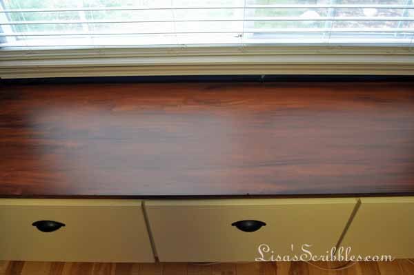 staining laminate yes it can be done, home office, painting cabinets
