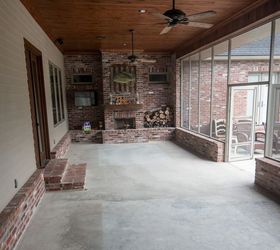staining concrete and patio tour, concrete masonry, flooring, painting, patio