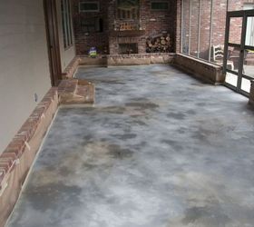 staining concrete and patio tour, concrete masonry, flooring, painting, patio
