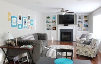 How I Added Color to My Neutral Family Room