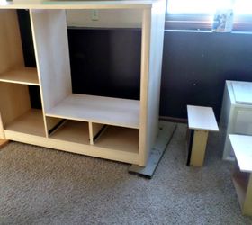 entertainment center turned kids closet armoire furniture makeover, how to, painted furniture, repurposing upcycling