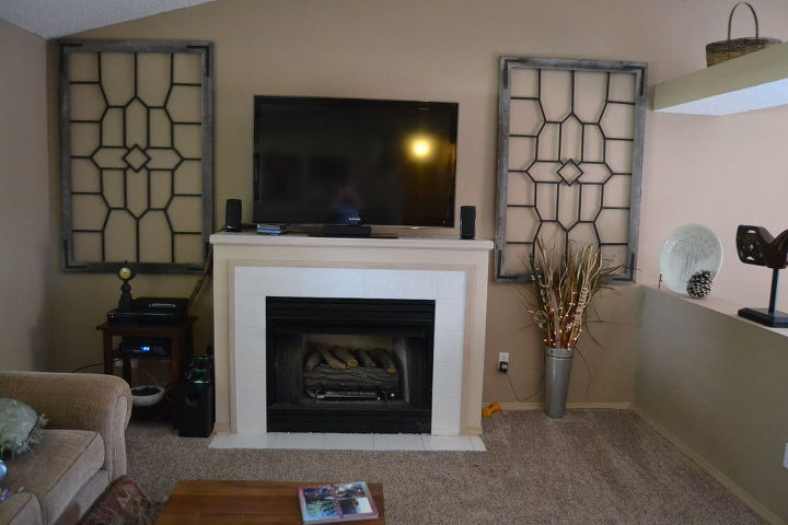 need inspiration for a fireplace redo, home decor, living room ideas, paint colors, wall decor, Boxy boring fireplace