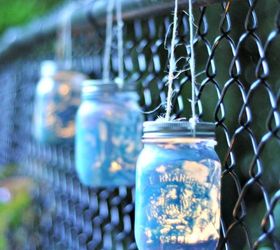 mason jar lanterns craft with kids, crafts, decoupage, mason jars, repurposing upcycling