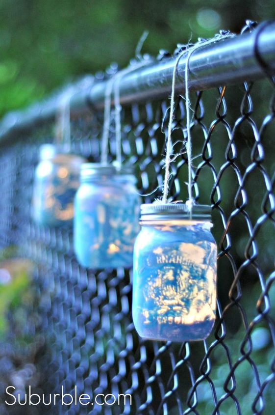 lanternas de pote de pedreiro artesanato com crianas