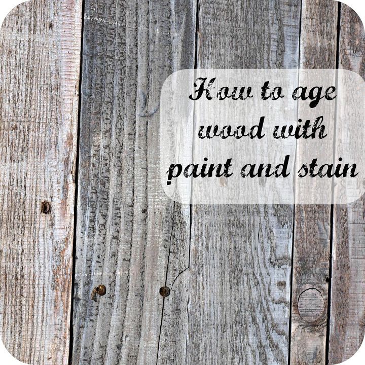 como envejecer la madera con pintura y tinte, Producto terminado