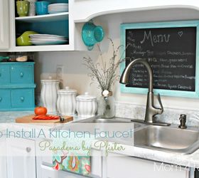 how to install a kitchen faucet, home maintenance repairs, how to, kitchen design, plumbing, Install a new faucet if I can do it anyone can
