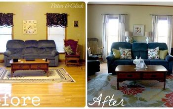  Reforma da sala de estar sem pintura ou móveis novos