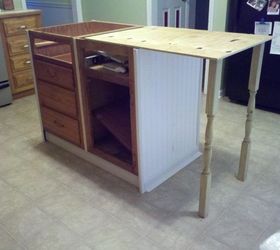 Old Base Cabinets Repurposed to Kitchen Island | Hometalk