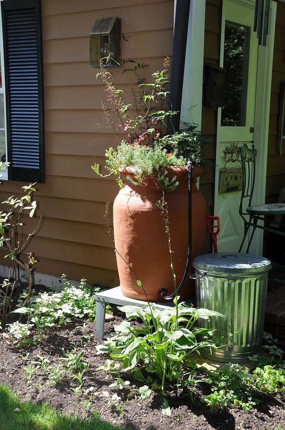 not all rain barrels are exactly the same, homesteading, fire pit