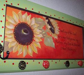 jewelry holder inspirations by granart, cleaning tips, crafts, painting, repurposing upcycling, Sunflower Jewelry Holder by GranArt
