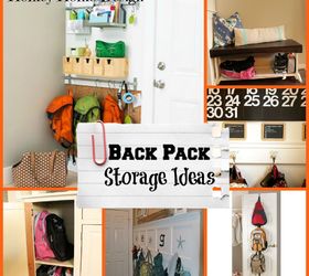 backpack storage ideas, cleaning tips, storage ideas, Create a spot in the hallway or inside a closet or hutch to store away backpacks