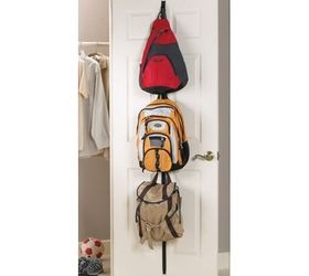 backpack storage ideas, cleaning tips, storage ideas, This is another great idea Put 3M hooks inside a closet door At our house I use these hooks inside the door for younger kids coats