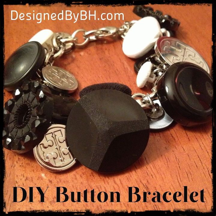 diy button bracelet, crafts