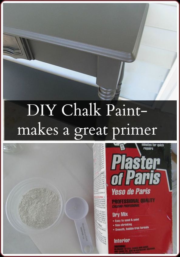 use your diy chalky paint as a primer, chalk paint, painting