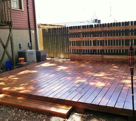 backyard deck in new orleans, Natural cedar waterproof sealer