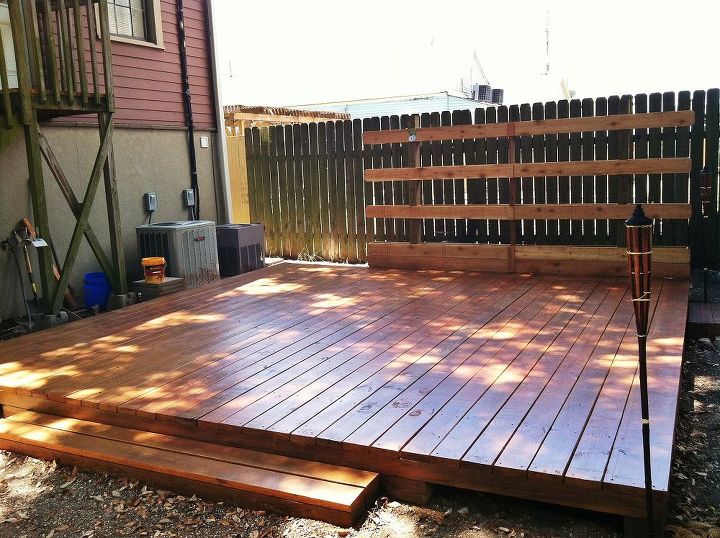backyard deck in new orleans, Natural cedar waterproof sealer