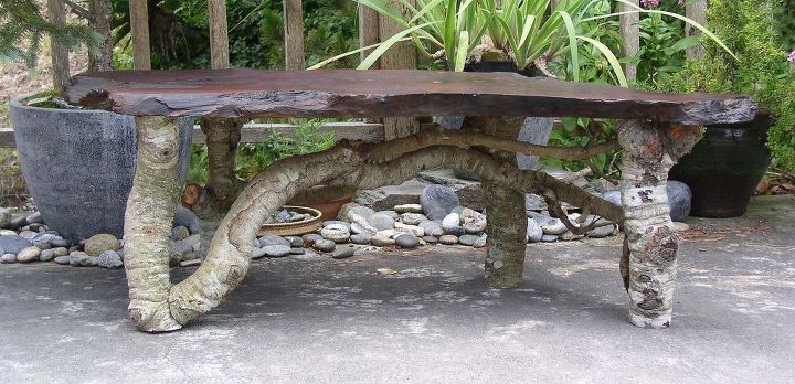 garden furniture from repurposed wood, outdoor furniture, outdoor living, painted furniture, repurposing upcycling, rustic furniture, woodworking projects, Garden table