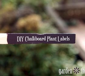 chalkboard paint plant markers, chalkboard paint, crafts, gardening, Learn how to make your own plant labels with chalkboard paint