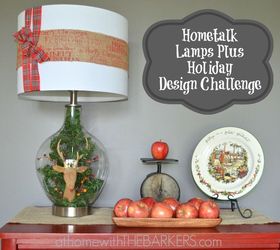 guide my sleigh tonight lamp lamps plus challenge, crafts, home decor, lighting, seasonal holiday decor, Hometalk Lamps Plus Holiday Design Challenge